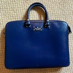Beautiful Deep Blue Kate Spade Laptop Use, long strap needs repair